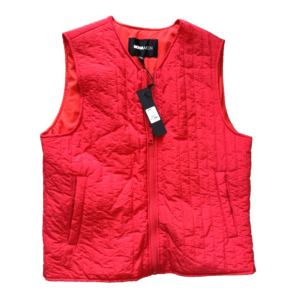 Nova Men's Red Insulated Vest‎ Size Small New With Tags!